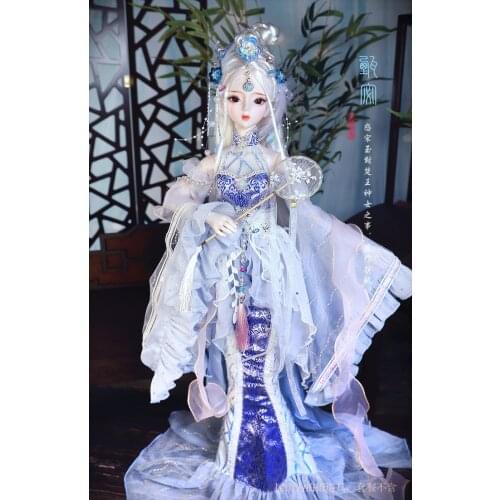 Bebes doll BJD Doll 60CM 18 Ball Jointed Dolls With Outfits Palace Maxi Dress Wig Shoes Makeup Toys Gifts For Girls Collection