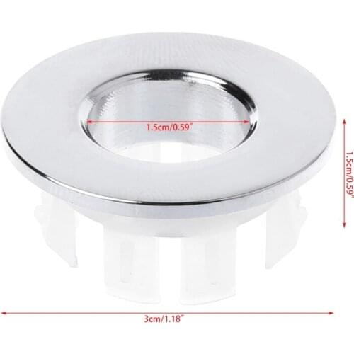 Bathroom Basin faucet Sink Overflow Cover Brass Six-foot Ring Insert Replacement Suitable For 23mm-25mm Round Overflow hole