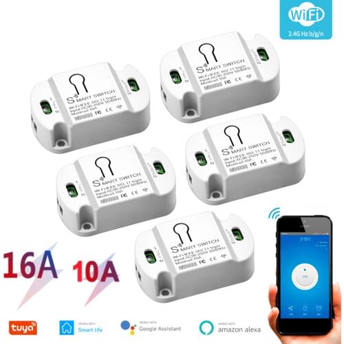 10A SONOFF Basic R2 Smart Switch WiFi Wireless light Switches Smart Home Control APP Remote Voice Control With Alexa Google Home