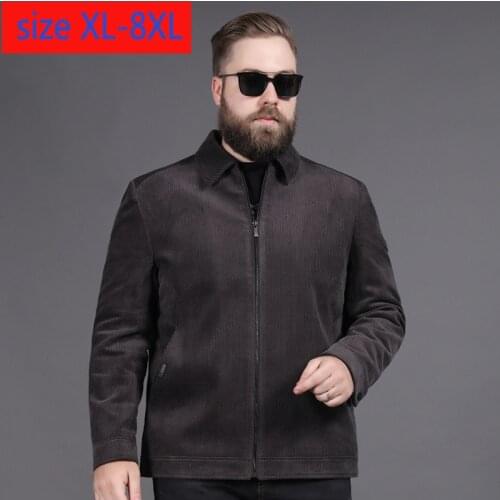 New Arrival Fashion High Quality Winter Corduroy Casual Thick Loose Mens Jackets And Coats Plus Size XL2XL3XL4XL5XL6XL7XL8XL