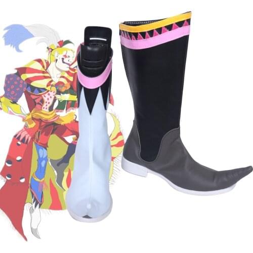 Final Fantasy VI Kefka Palazzo Cosplay Boots Shoes Custom Made Any Size