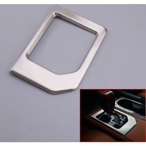 Car Interior Gear Shift Panel Frame Cover Trim Stainless Steel Silver Fit for Toyota Tundra 2014 2015 2016 2017 2018 2019