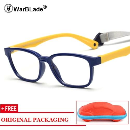Healthy Silicone Children Clear Glasses Girls Boys Flexible Eyewear Frames Kids Glasses Frames Spectacle Frames Child Free Case