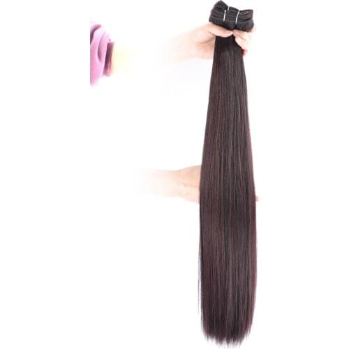 Synthetic Straight Hair Weave Bundles Mix Color Synthetic Hair Extensions For Women 30 Inch Synthetic Hair Wefts African Style