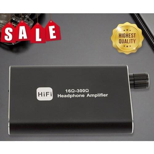16-300Ω HiFi Headphone Amplifier Bluetooth-Compatible Earphone Amplifier Portable 3.5mm AUX For Phone With 3.5MM Cable