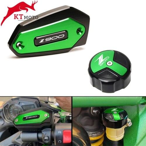 CNC Rear & Front Brake Fluid Reservoir Cap Cylinder cover For Kawasaki z900 Z900 Z 900 2017-2022 2021 Motorcycle Accessories