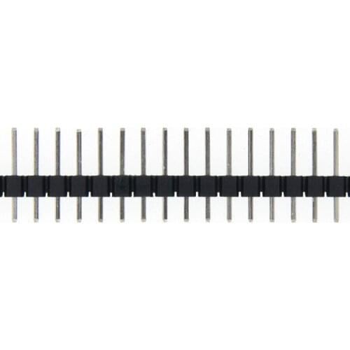 Free Shipping 200pcs 1*40P Single Row Male 1X40 Pin Header Strip 2.54 mm Iron Single Row Male