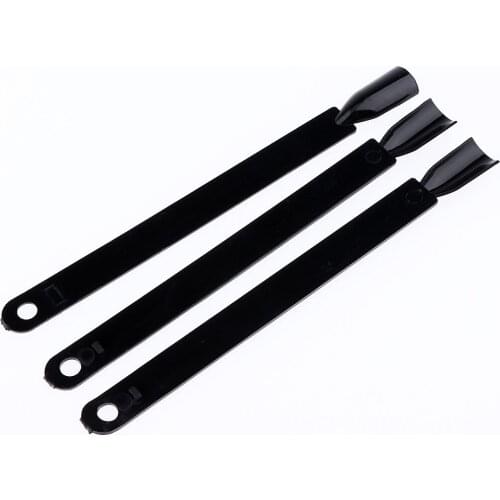 200Pcs Nail Tips Black Fan-shaped False Nail Art Tips Sticks Polish Gel Salon Display Chart Practice Tools Set