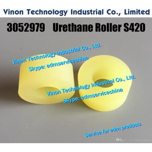 3052979 edm Urethane Roller S420 Ø40x19dx20W Upper for Sodic A(New type),AQ,AG, MW405641E, AW405641E Gun Roller 118407E