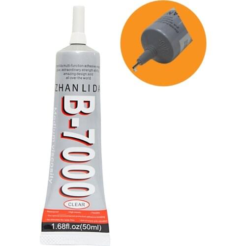 50ML Zhanlida B7000 Transparent Repair Glue For Mobile Phone LCD Touch Screen Jewelry Multifunctional Transparent Liquid Adhesiv