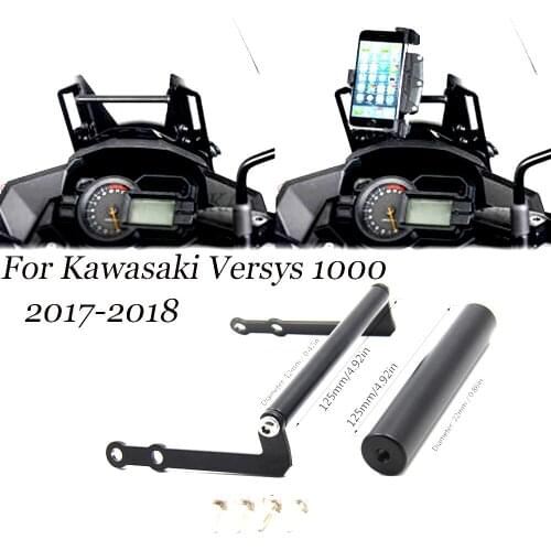 Suitable for Kawasaki Versys motorcycle CNC aluminum GPS navigation bracket mounting bracket 1000 VERSYS1000 2017-2018