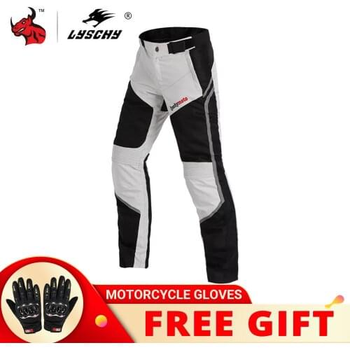 LYSCHY Motocross Pants Reflective Motorcycle Pants Waterproof Pantalon Moto Wearable Moto Protection With CE Certification Pants