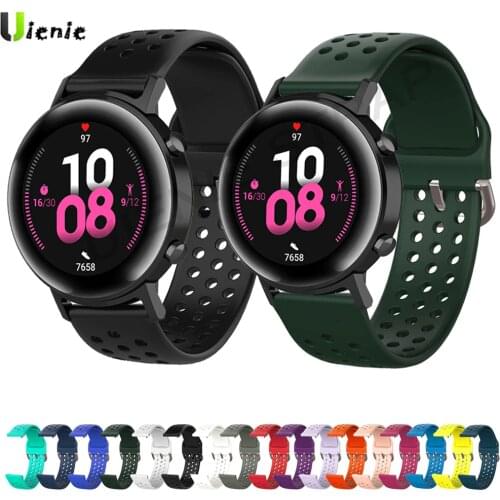 For Huawei Watch GT 2 Honor magic Watch 2 42mm Band Silicone 20mm Watch Strap Watchband Sport Bracelet Amazfit GTS BIP GTR 42mm