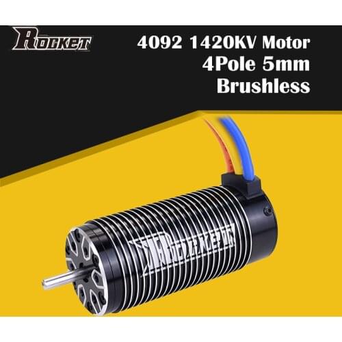 Good Rocket 4092 1420KV/1420KV/1650KV 4Pole 5mm Sensorless Brushless Motor for 1/8 RC Drift Racing Monster Truck Off Road Car