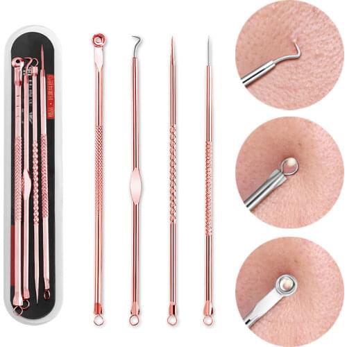 Stainless Steel Acne Needle Blackhead Remover Deep Cleansing Pimple Remover Tool Blackhead Eliminators Pimples Squeeze Skin Care