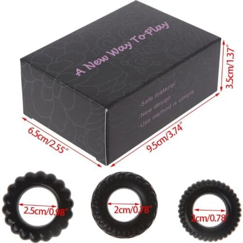 Penis Rings Premium Stretchy Silicone Cock Rings Set for Men Longer Harder Stronger Erection dropshipping