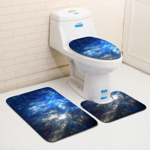 Creative colorful starry sky pattern Bath mats Bath mat Carpet in the bathroom Carpets bathroom mat set Bathroom amenities rugs