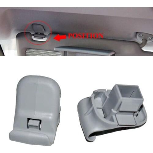 JEAZEA LC6269261B77 Gray Sun Visor Mounting Clip Hook Adapter For Mazda 3 5 6 CX-7 CX-9 RX-8 MPV 2004 2005 2006 2007 2009 2011