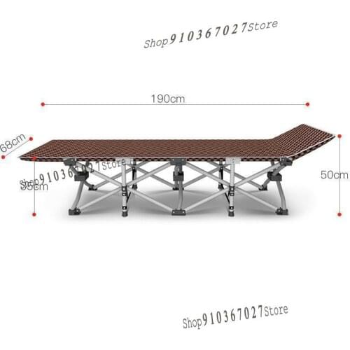 Lounge Chair Single Nap Lunch Break Office Folding Bed Household Simple Escort Beach March Portable Adult