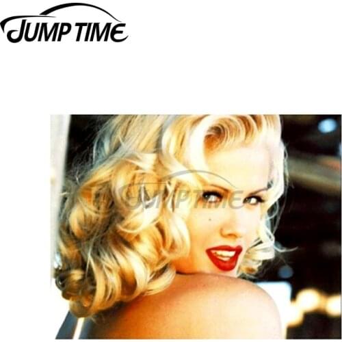 Jump Time 13 x 8.8cm For Anna Nicole Smith Sexy Pretty Girl Car Stickers Windows Laptop Waterproof Decor Motorcycle Personality
