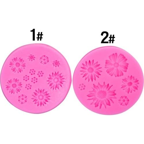 New 3D Flower Silicone Molds Fondant Craft Cake Candy Chocolate Sugarcraft Ice Pastry Molds Baking Tool Soap Mold