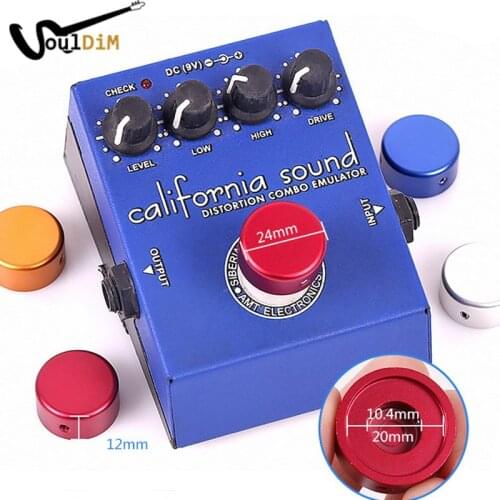 Candy Color Electric Guitar Pedal Foot Nail Cap Foot Switch Knob Shine On Stage Accessories with Wrench