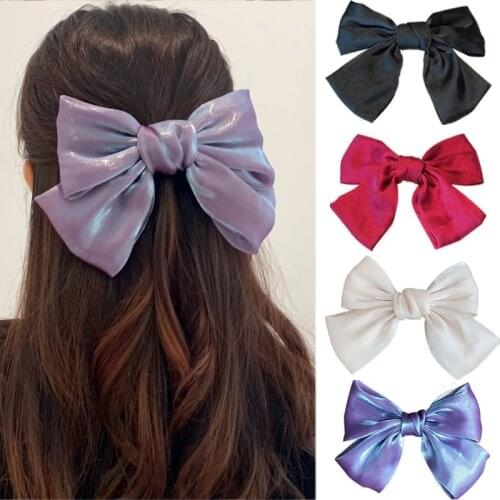 2021 New Arrival Big Bows Elastic Hair Bands Women Girls Headband Fashion Korean Hair Clip Sweet Hairpins Hair Accessories