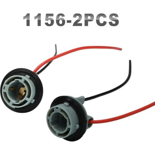 JGAUT 2 Pieces Bulb Wiring Harness Socket T5 1156 7440 3156 1157 7443 3157 Car Headlight Bulb Connector Extension Head Lamp