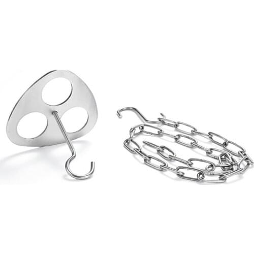 Detachable Outdoor BBQ Tripod Hanging Rack Steel Campfire Hanging Pot Stand Set Portable Barbecue Outdoor Camping