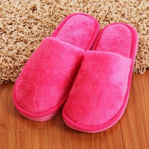 Soft Plush Cotton Cute Slippers Shoes Couple Unisex Non-Slip Floor Indoor Home Furry Slippers Women Shoes For Bedroom New