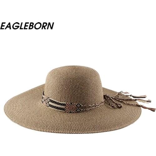 Amy Adams Straw Hat Woman Dome Hat Fashion Retro Beach Big Brim Hat Women Spring Summer Dome Sunscreen Sunshade Plaid Straw Hat