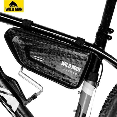 WILD MAN Mountain Bike Bag Rainproof Road Bicycle Frame Bag Cycling Hard Shell Tools Triangle Bag bike Storage Panniers