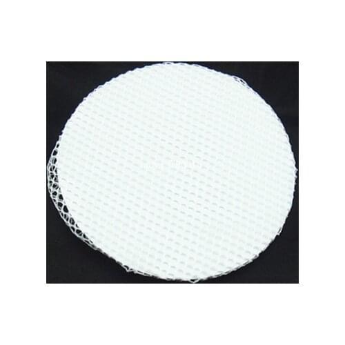 100 PCS Horse Show Pinup Dressage Crew Burlesque Plain Bun Cover Bow Hair Snood Net White Color