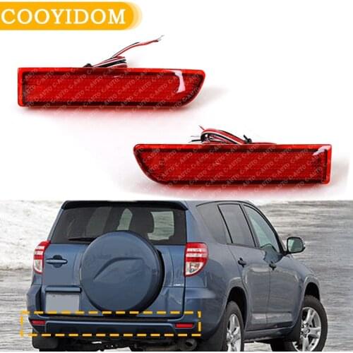 2pcs/set Car LED light Guide Rear Bumper light Fog lamp lights For Toyota RAV-4 2006-2012 8191013022 Car Accessories