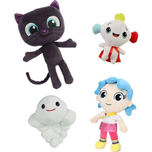 25cm cartoon Xiaozhen and rainbow Kingdom purple cat Abu Bartleby plush toys children gift