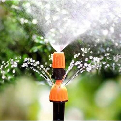 5pcs Adjustable Irrigation Dripper Sprinkler Garden Micro Spray Rotating Nozzle 4/7mm Hose Lawn Watering System