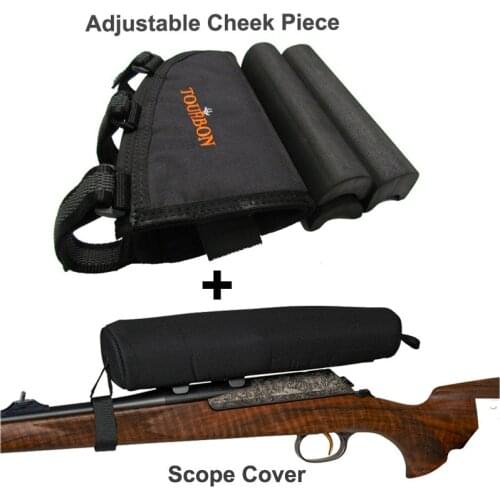 Tourbon Hunting Gun Accessories Cheek Rest Pad Tactical Neoprene Gun Optics Rifle Scope Cover Waterproof Shooting