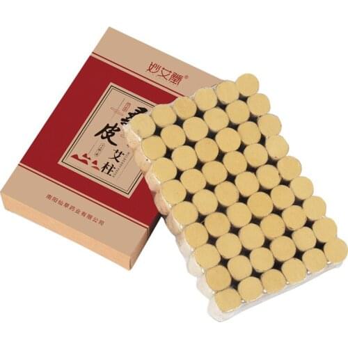 Free shipping 54 pieces of mulberry paper moxa sticks boxed wormwood gold moxa moxa sticks wormwood moxibustion sticks