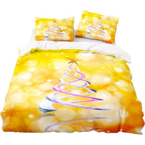 Sparkling Christmas Tree Pattern Duvet Cover Set 150x200 Pillowcase 3Pcs,200x230 Quilt Cover,Blanket cover,King Bedding Set