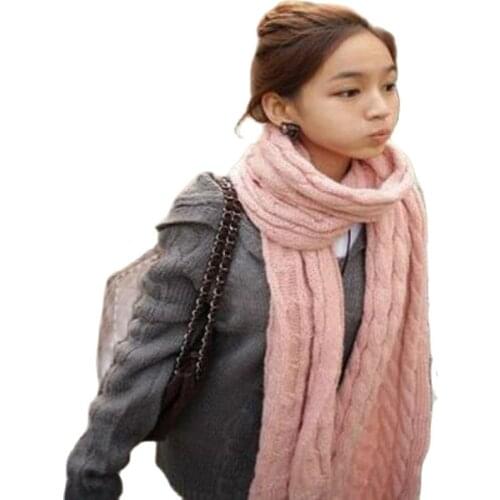 2019 new stylish scarf, wool shawl, thickening, mohair knitted scarf,Pink,red, black, beige,Light gray, Wholesale