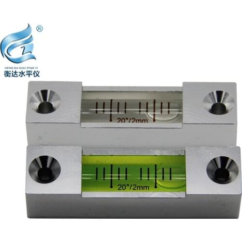 Metal horizontal bubble 20"/2mm long strip level bubble high precision spirit level