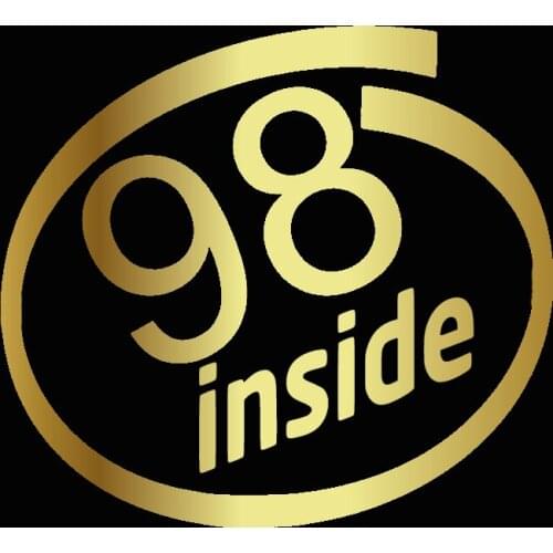 11*10cm Car Sticker Fuel Tank Cap Sign 98 inside Art Decor Decals Vinyl Decal Cars Decal Custom Waterproof Removable Sticker