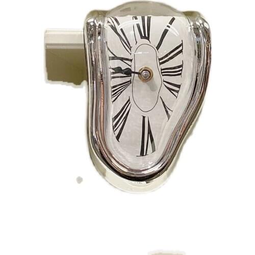 Wall Clock For Home Garden Decor Surreal Style Wall Chronograph Cast Surreal Gift