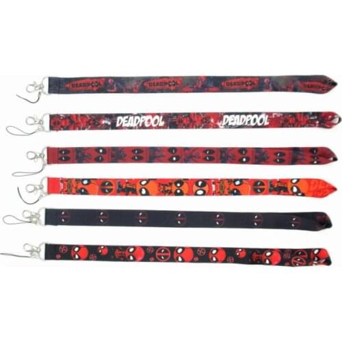 New Deadpool Neck Strap Lanyards Badge Holder Rope Pendant Key Chain Accessorie