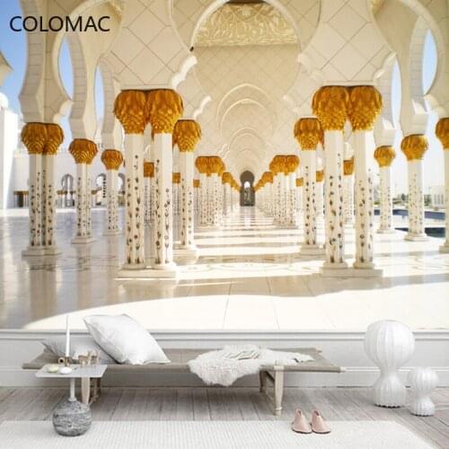 Colomac Custom Arabic Style New Space Wallpaper Thai Restaurant Hotel Background Large Mural Bedroom Wall Decor Drop Shopping