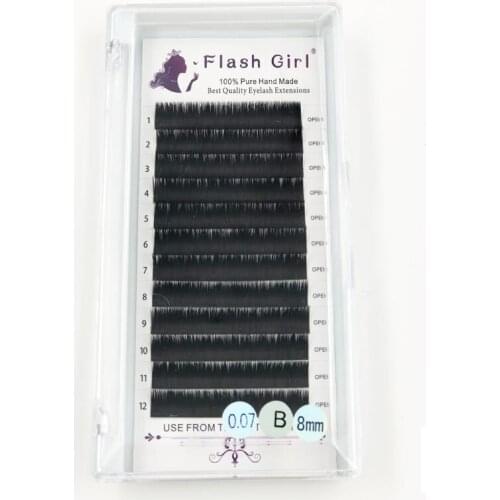 Flash Girl Fans Lashes Bloom Eyelash Extension to Make Fan Automatic Flowering Lash Russian Volume Extensions Makeup Curl B