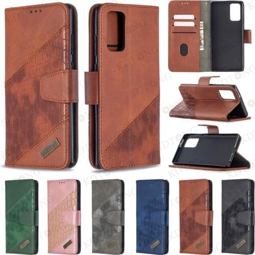 Luxury Wallet Leather Case For Samsung Galaxy Note 20 10 Ultra Plus Lite M 02 10 11 with Card Slot Bracket Shockproof Phone Case