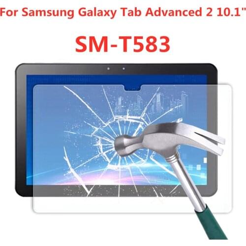 9H Tempered Glass Screen Protector For Samsung Galaxy Tab Advanced 2 10.1 Inch SM-T583 Anti Fingerprint HD Clear Protective Film