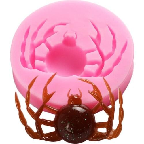 Halloween Spider Shape Silicone Cake Molds Fondant Cake Decorating Tool Kitchen Baking Molds