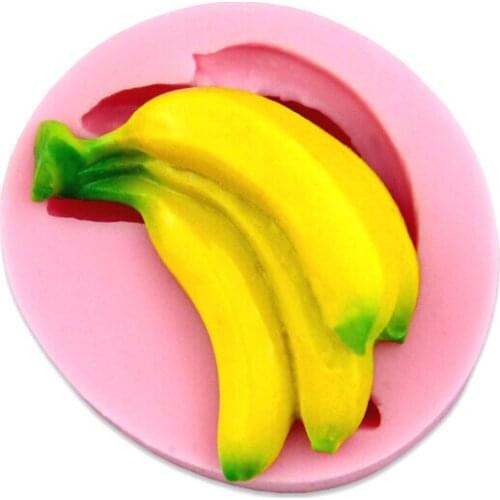 Banana silicone baking tools fondant cake cartoon chocolate cookies decorated clay mold
